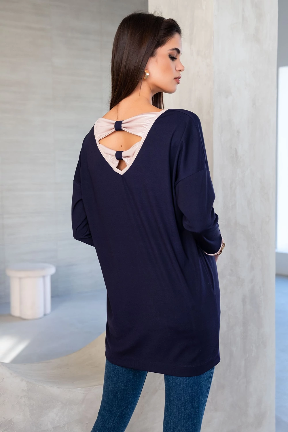 Szelina tunika - kék/pezsgő Szelina tunika - kék/pezsgő