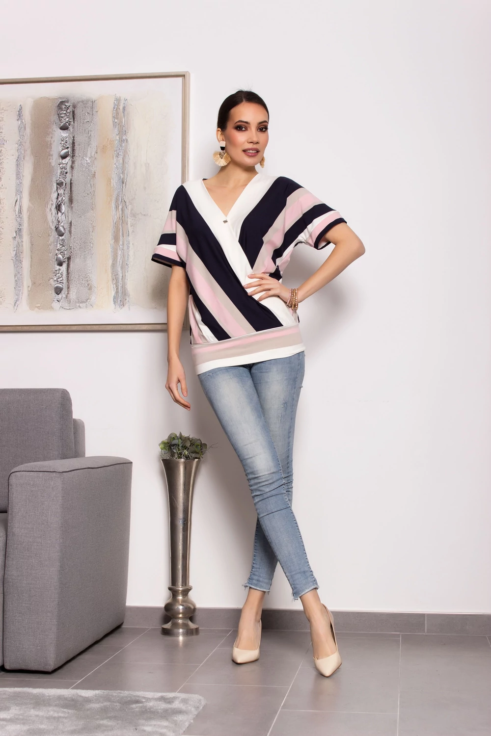 Villő tunika - csíkos mintás Villő tunika - csíkos mintás