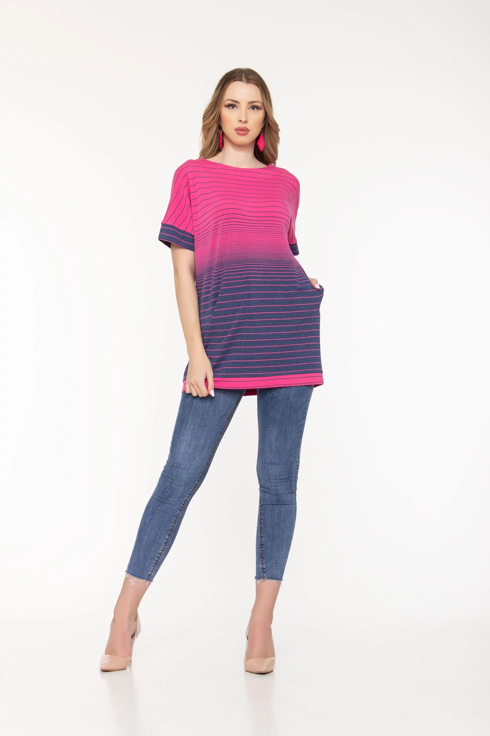 Xénia 2 funkciós tunika - magenta Xénia 2 funkciós tunika - magenta