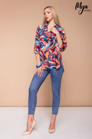 Bogi blúz - Élénk mintás
