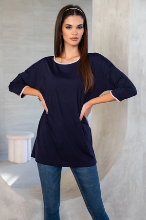 Szelina tunika - kék/pezsgő Szelina tunika - kék/pezsgő