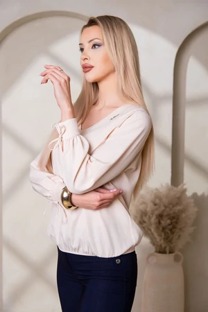 Lizzy blúz -  vajkrém